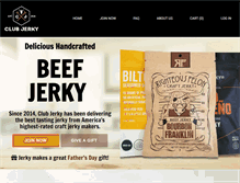 Tablet Screenshot of clubjerky.com